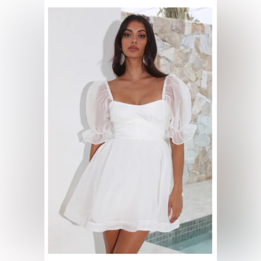 Hello Molly Be a Princess White Mini Dress